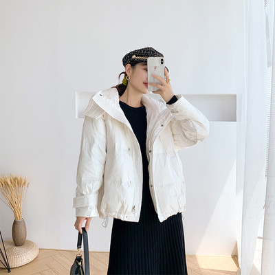 Naiste vabaaja kapuutsiga sügis-talvine jope