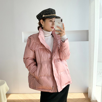 Naiste vabaaja kapuutsiga sügis-talvine jope