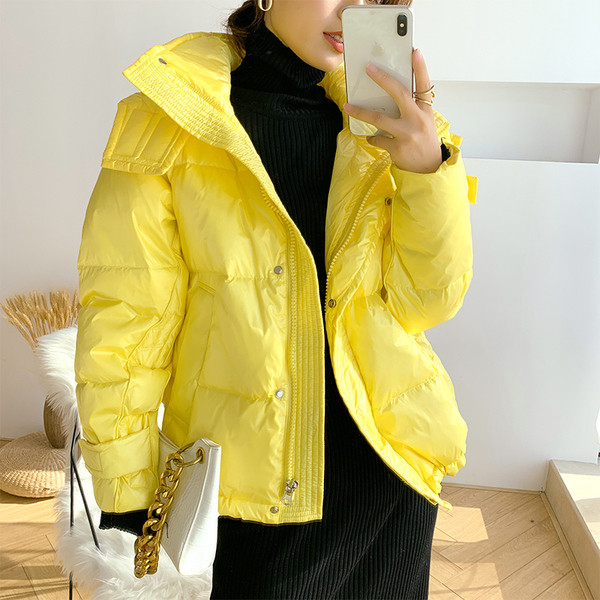 Naiste vabaaja kapuutsiga sügis-talvine jope