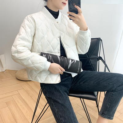 Női alkalmi kabát kerek nyakkivágással