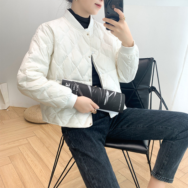 Női alkalmi kabát kerek nyakkivágással