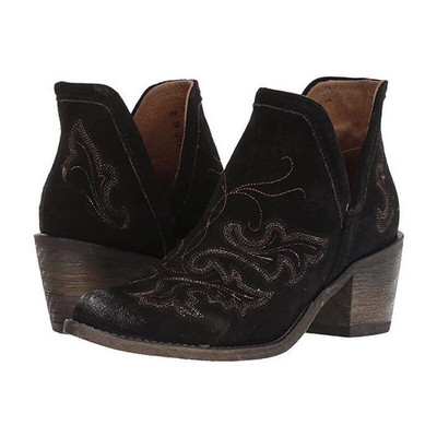 Sieviešu smaila modeļa zābaki ar izšuvumu