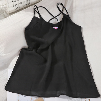 Moodne peenikeste ristrihmadega naiste topp