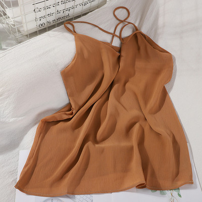 Moodne peenikeste ristrihmadega naiste topp