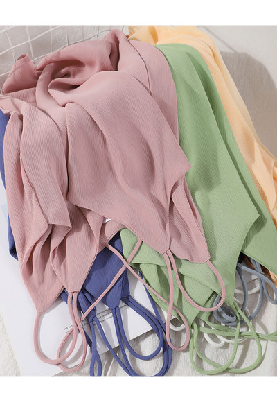 Moodne peenikeste ristrihmadega naiste topp