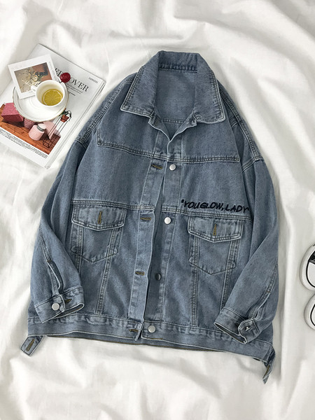 Új modell női farmerdzseki rátéttel