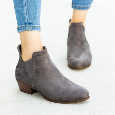 Eco velúr csizma alacsony sarkú hegyes modellel