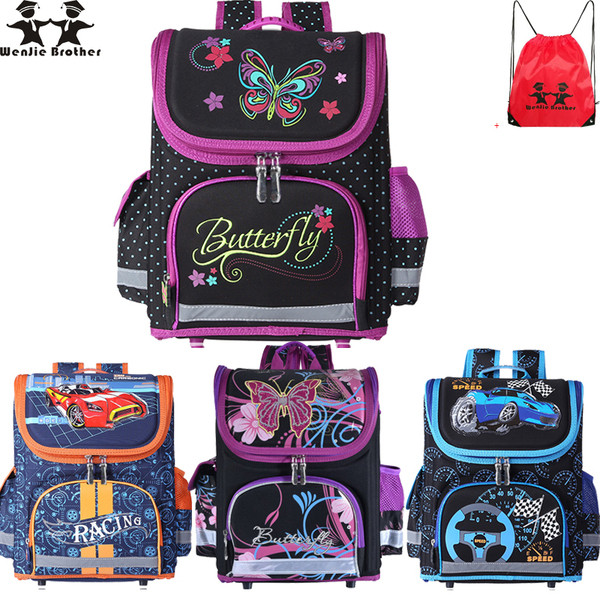 Školski ruksak za djevojčice i dječake s džepovima