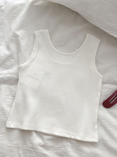 Tikandite ja ümara kaelusega igapäevane naiste topp