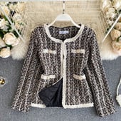 Ретро дамско късо палто с овално деколте