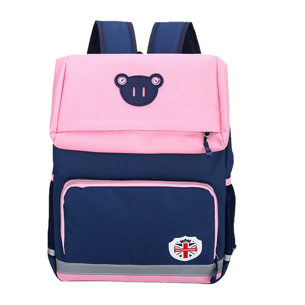 Iskolai hátizsák elülső zsebbel, alkalmas lányoknak és fiúknak