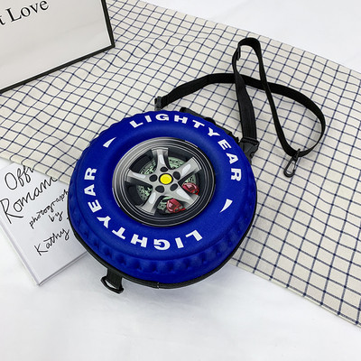 Hétköznapi gyerek hátizsák fiúknak kerek formában