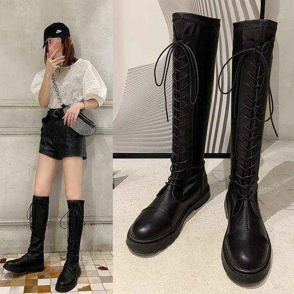 Modern női eko bőr csizma