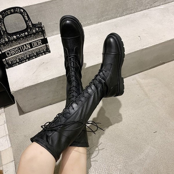 Modern női eko bőr csizma