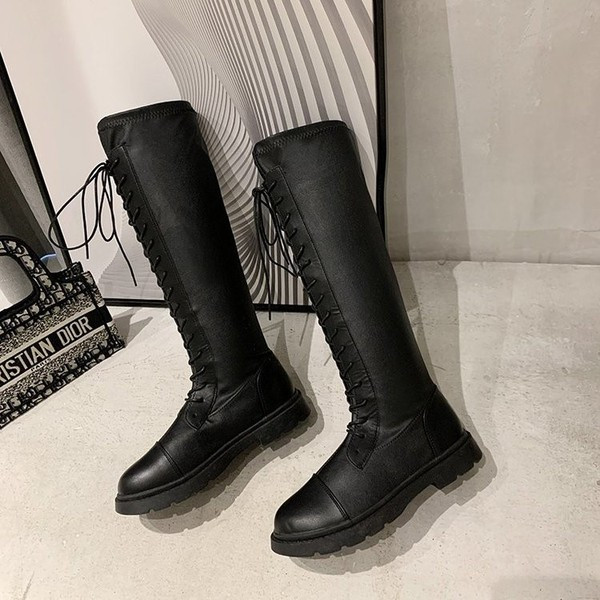 Modern női eko bőr csizma