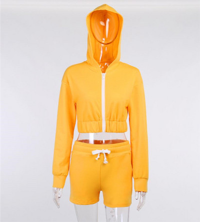 Γυναικείο σετ φούτερ και σορτς
