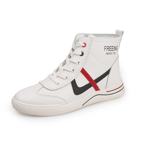 Νέο μοντέλο γυναικεία αθλητικά παπούτσια από έκο δέρμα με κορδόνια 