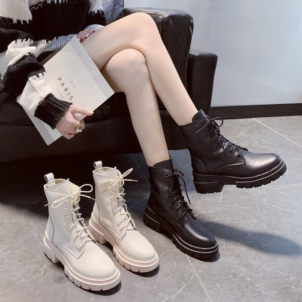 Női bőr őszi-téli csizma