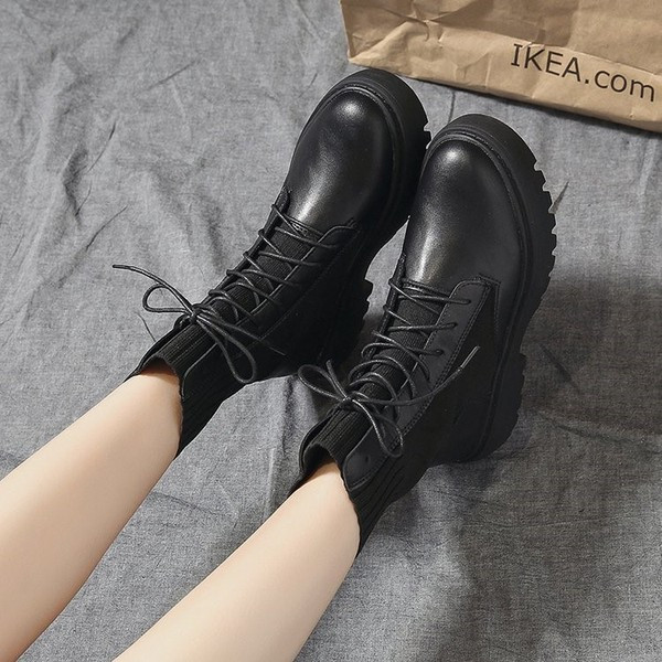 Alkalmi női bőr téli csizma