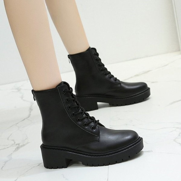 Modern női téli fekete csizma