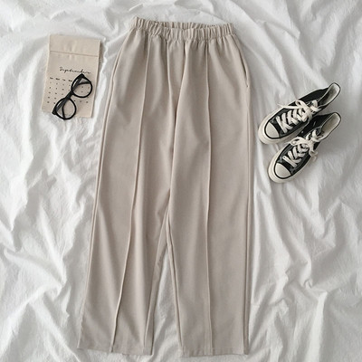 Széles női nadrág elasztikus derékkal