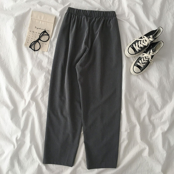 Széles női nadrág elasztikus derékkal