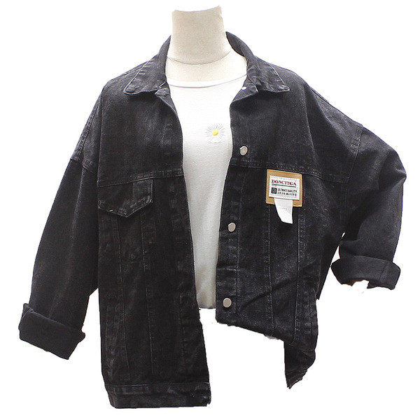 Női alkalmi farmerdzseki zsebekkel