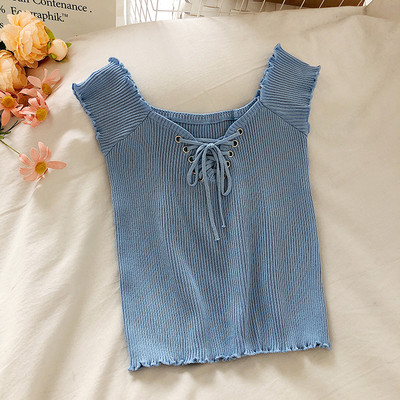 Corduroy jersey nyakkendővel