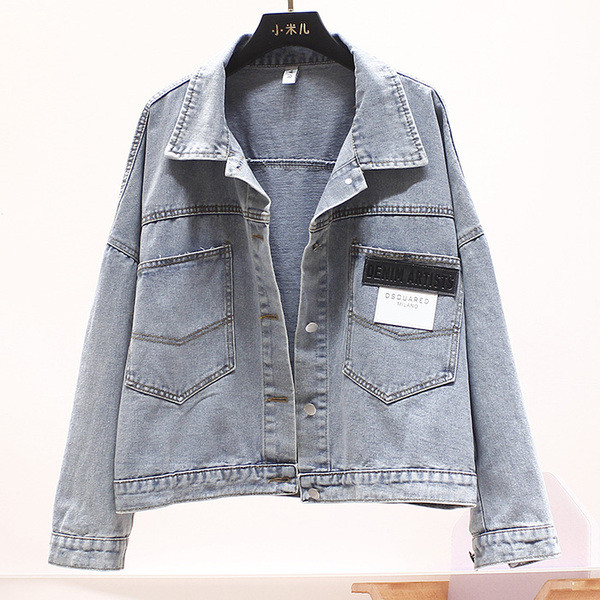 UUS mudeli naiste teksajakk sügavate taskutega