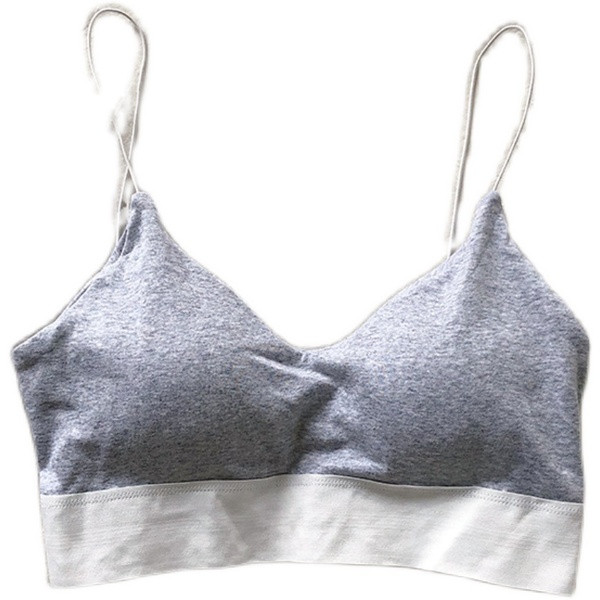 Rövid női felső vékony pántokkal és spitz nyakkivágással