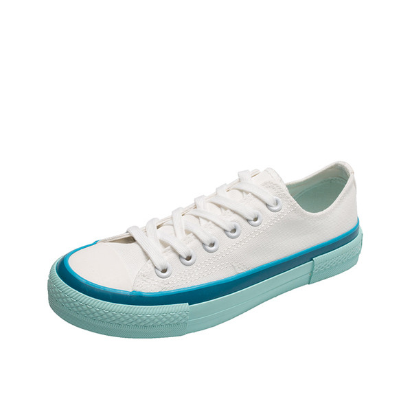 Νέο μοντέλο γυναικείααθλητικά παπούτσια με χρωματιστή σόλα και κορδόνια