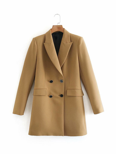 Μακρύ ανοιξιάτικο-φθινόπωρο παλτό με κουμπιά