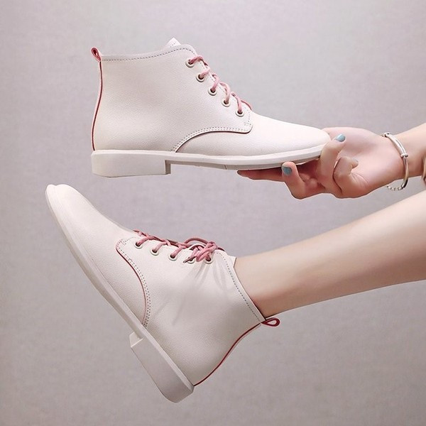 Ženske casual čizme s vezicama u boji