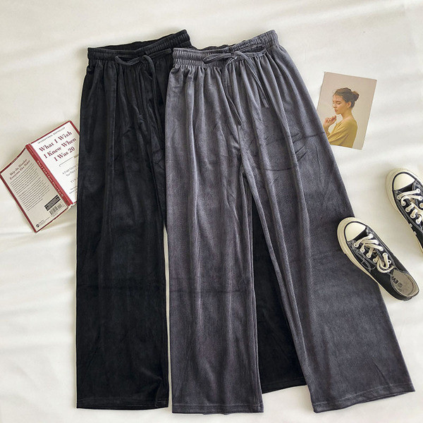 Γυναικείο παντελόνι με ελαστική ψηλή μέση σε διάφορα χρώματα