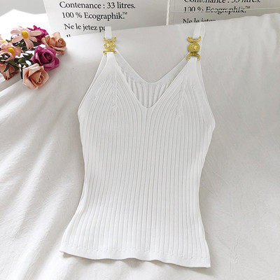 Γυναικείo αμάνικο με μεταλλικά στοιχεία