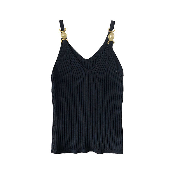 Γυναικείo αμάνικο με μεταλλικά στοιχεία