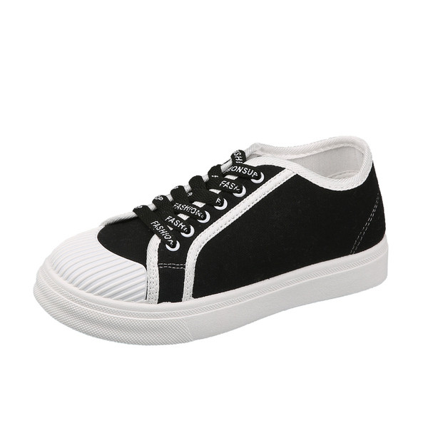 Νέο μοντέλο casual γυναικεία αθλητικά παπούτσια με κορδόνια και επίπεδη σόλα