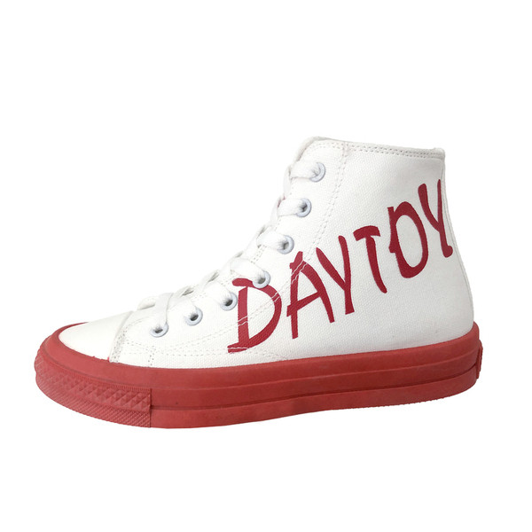 Ψηλά γυναικεία αθλητικά παπούτσια από υφάσματα με επίπεδη σόλα