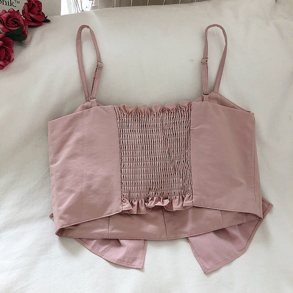 Sieviešu bikses ar lenti un plānām lencēm