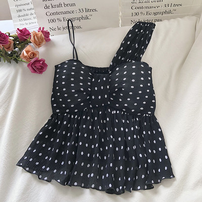 Μοντέρνο γυναικείο αμάνικο πουά