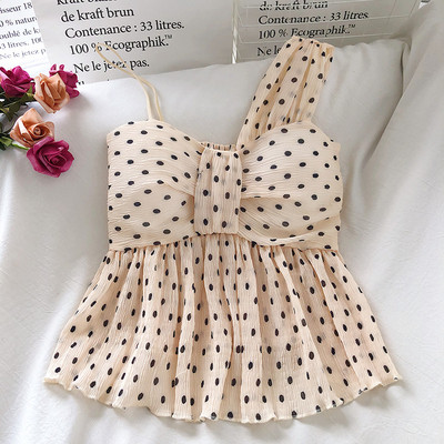 Μοντέρνο γυναικείο αμάνικο πουά