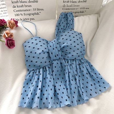 Μοντέρνο γυναικείο αμάνικο πουά