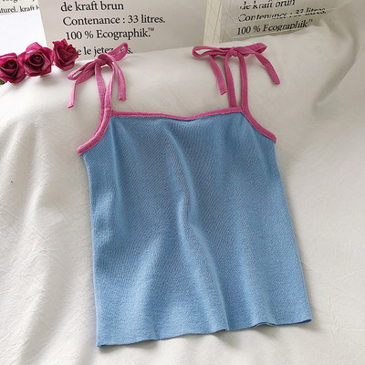 Καθημερινό γυναικείο αμάνικο με λεπτές τιράντες