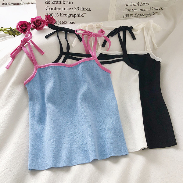 Καθημερινό γυναικείο αμάνικο με λεπτές τιράντες