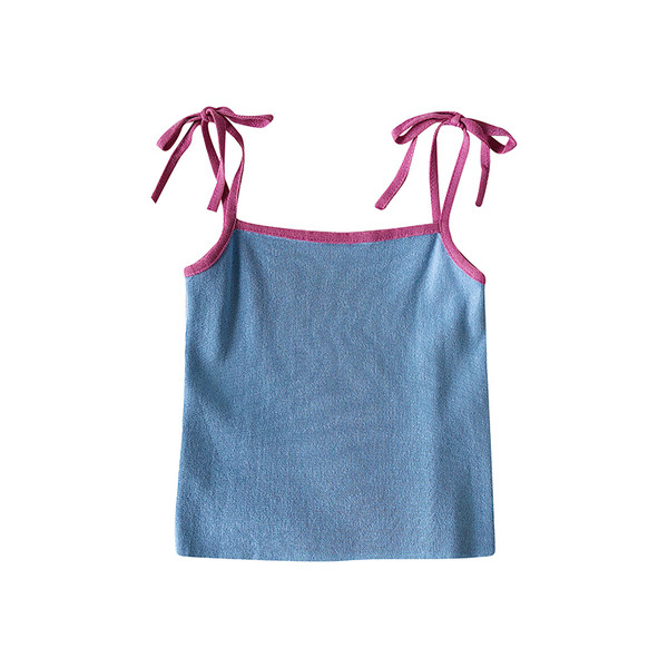 Καθημερινό γυναικείο αμάνικο με λεπτές τιράντες