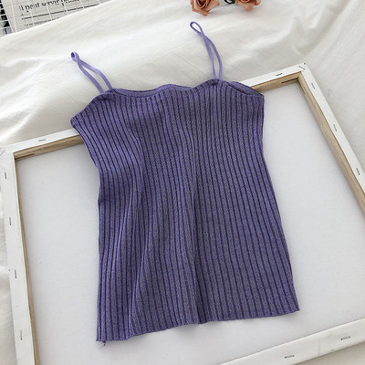 Μοντέρνο γυναικείο αμάνικο με λεπτούς ιμάντες - κλασικό μοντέλο