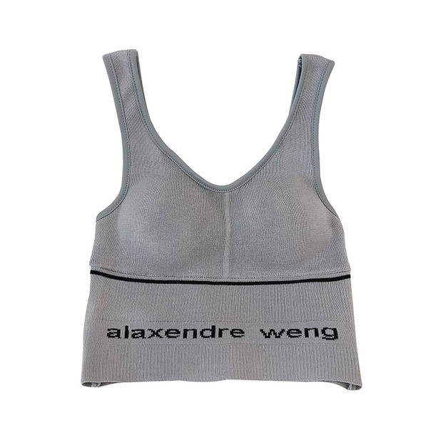 Napi női felső, széles pántokkal és hímzett felirattal