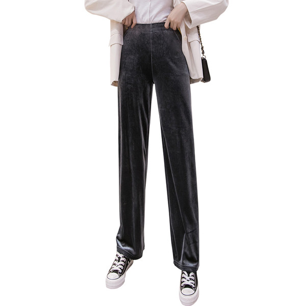 Stílusos női nadrág magas derékkal, fekete és szürke színben