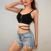 Női modern mellszoba cipzárral és megkötővel