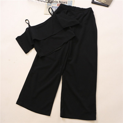 Moodne naiste komplekt kahest osast - püksid ja topp